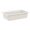 vidaXL Allas Valkoinen 795 x 505 mm Graniitti