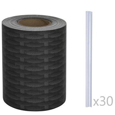 vidaXL PVC-aitarulla 70x0,19 m rottinki