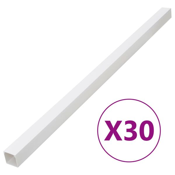 vidaXL Johtokanava 50x25 mm 30 m PVC