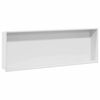 vidaXL Suihkukuoppa Valkoinen 90 x 30 x 9,5 cm Ruostumaton ter&auml;s