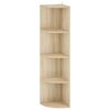 vidaXL Kulmahylly 4 tasoa 31,5 x 31 x 130 cm Tekninen puu Sonoma-tammi