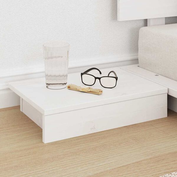 vidaXL S&auml;ngyn runko Valkoinen 80 x 200 cm Puu