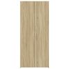 vidaXL Kaappi Sonoma-tammi 70x42,5x185 cm tekninen puu