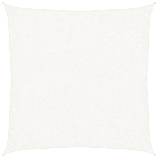 vidaXL Aurinkopurje HDPE neli&ouml; 3,6 x 3,6 m valkoinen