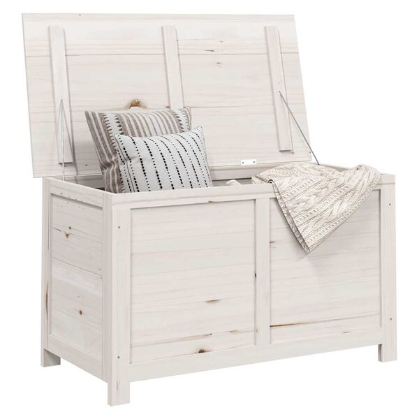 vidaXL Ulkotyynylaatikko valkoinen 100x50x56 cm täysi kuusi