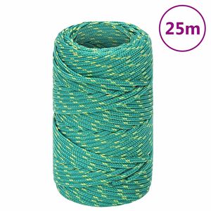 vidaXL Venek&ouml;ysi vihre&auml; 2 mm 25 m polypropeeni
