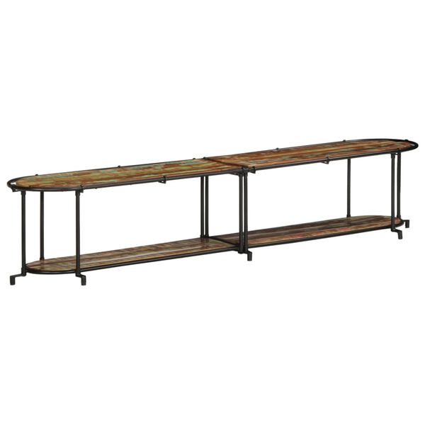 vidaXL TV-taso 200x42x40 cm kierr&auml;tetty t&auml;ysi puu