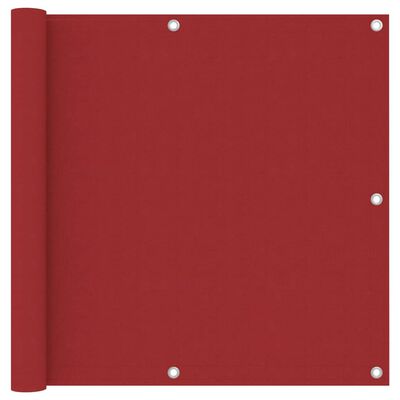 vidaXL Parvekkeen suoja punainen 90x300 cm Oxford kangas