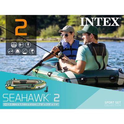 Intex Seahawk 2 Täytettävä kumivene airoilla ja pumpulla 68347NP