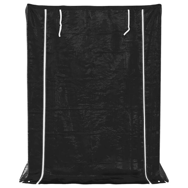 vidaxL Polttopuuteline sadesuojalla 150x100x200 cm galvanoitu ter&auml;s