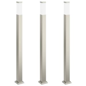 vidaXL Pollarivalaisimet 3 kpl 110 cm ruostumaton ter&auml;s IP44