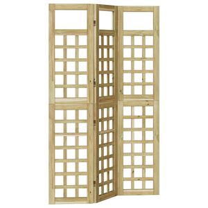 vidaXL Yksityisyysn&auml;ytt&ouml; Hunajaruskea 121 x 180 cm Massiivinen m&auml;nty