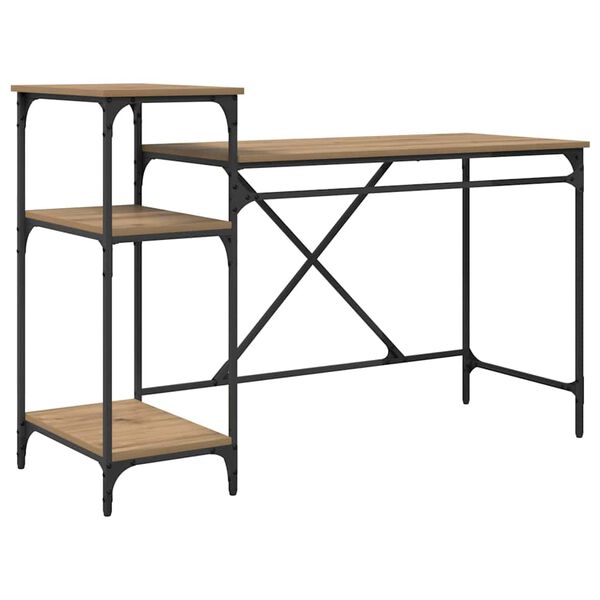 vidaXL P&ouml;yt&auml; Artisan tammi 135 x 50 x 90 cm Tekninen puu