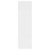 vidaXL Sein&auml;hylly valkoinen 75x16x55 cm tekninen puu