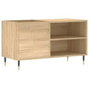 vidaXL LP-levyjen s&auml;ilytyskaappi Sonoma-tammi 85x38x48 cm puu