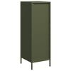 vidaXL Highboard Oliivinvihreä 39x35x103,5 cm Teräs