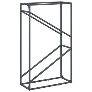 vidaXL Polttopuut antrasiitti 60x25x100 cm Kylm&auml;valssattu ter&auml;s