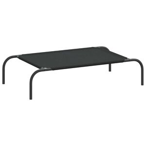 vidaXL Korotettu koirans&auml;nky musta 90x50x20 cm Oxford kangas ja ter&auml;s