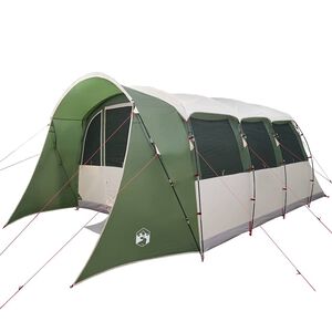 vidaXL Perhe Teltta katolla Vihre&auml; ja valkoinen 576 x 325 x 213 cm