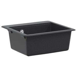 vidaXL Yksialtainen tiskiallas Graniitti 47 x 44 x 19 cm Grafiitti
