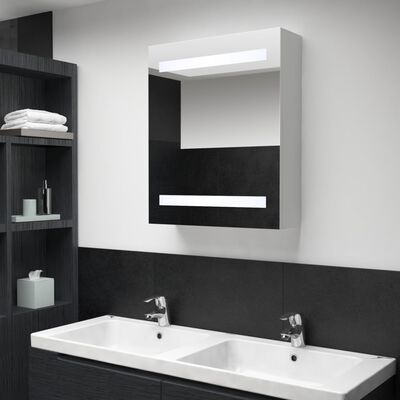 vidaXL LED kylpyhuoneen peilikaappi 50x13,5x60 cm