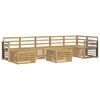 vidaXL Ulkosohvakokoelma 8 pcs valkoinen 59 x 59 x 37 cm