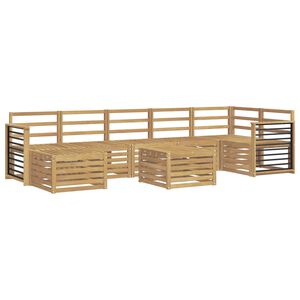 vidaXL Ulkosohvakokoelma 8 pcs valkoinen 59 x 59 x 37 cm