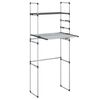 vidaXL Hyllykk&ouml; pesukoneen ylle 77x52x192 cm alumiini