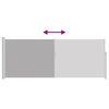 vidaXL Sis&auml;&auml;nvedett&auml;v&auml; sivumarkiisi 120 x 300 cm harmaa