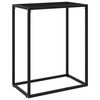 vidaXL Konsolip&ouml;yt&auml; musta 60x35x75 cm karkaistu lasi