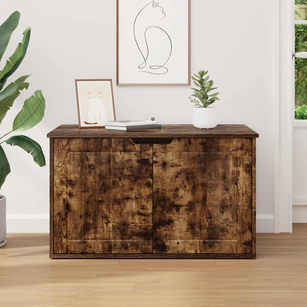 vidaXL Kissatalo Savup&auml;hkin&auml; 85 x 55 x 50,5 cm Tekninen puu