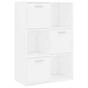vidaXL S&auml;ilytyskaappi valkoinen 60x29,5x90 cm tekninen puu