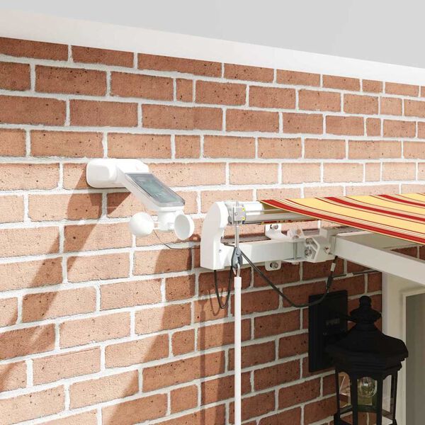 vidaXL Vetoutuva markiisi Keltainen ja oranssi 500 &times; 300 cm