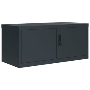 vidaXL Arkistokaappi antrasiitti 90x40x40 cm ter&auml;s