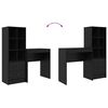 vidaXL P&ouml;yt&auml; laatikon kanssa 2 pcs Musta tammi.