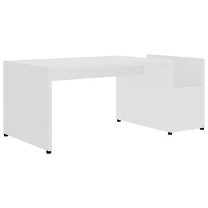 vidaXL Sohvap&ouml;yt&auml; valkoinen 90x45x35 cm tekninen puu
