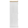 vidaXL Vaatekaappi Valkoinen 101 x 52 x 170 cm Massiivinen m&auml;nty