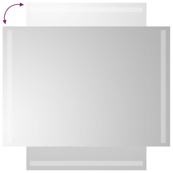 vidaXL Kylpyhuoneen LED-peili 50x70 cm
