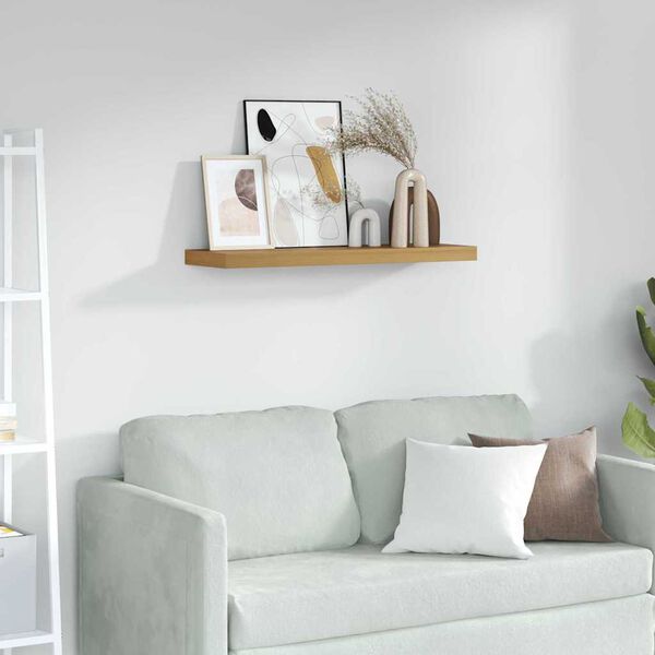 vidaXL Sein&auml;hylly s&auml;ilytystilassa Ruskea 80 x 23,5 x 4 cm Tekninen puu