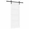 vidaXL Liukuovi valkoinen 83 x 202 cm T&auml;ysi m&auml;nty