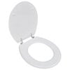 vidaXL WC-istuin MDF yksinkertainen muotoilu valkoinen