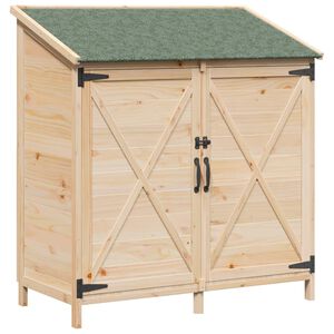 vidaXL Puutarhasuoja Luonnollinen 106 x 56 x 113,5 cm