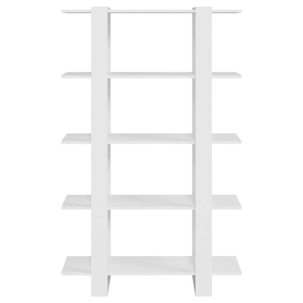 vidaXL Kirjahylly/tilanjakaja valkoinen 100x30x160 cm