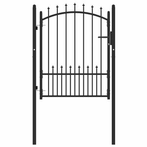 vidaXL Aitausportti piikeill&auml; EMMEN 100 x 125 cm Jauhemaalattu ter&auml;s
