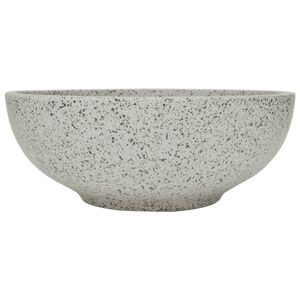 vidaXL Pesuallas ty&ouml;tasolle harmaa py&ouml;re&auml; &Phi;41x14 cm keraaminen