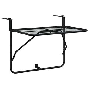 vidaXL Parvekep&ouml;yt&auml; musta 60x40 cm ter&auml;s