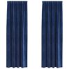 vidaXL Pimennysverhot 2 pcs Tumma Sininen 140 x 245 cm Sametti