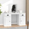 VidaXL Peilipöytä valkoinen 130x50x132,5 cm
