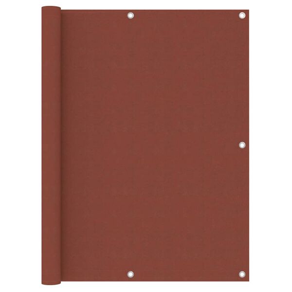 vidaXL Parvekkeen suoja terrakotta 120x300 cm Oxford kangas