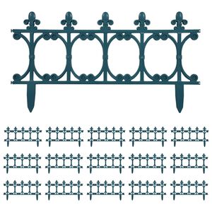 vidaXL Nurmikonreunukset 16 kpl vihre&auml; 10 m PP